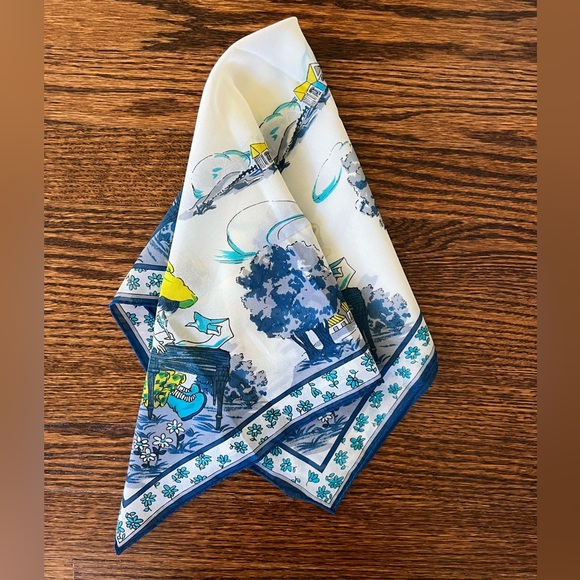 Accessories - Printed Silk Scarf - Vintage
